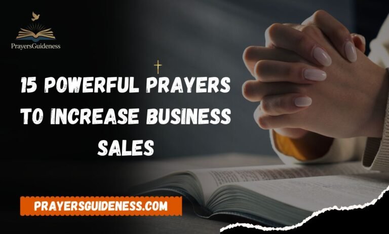 15 Powerful Prayers to Increase Business Sales