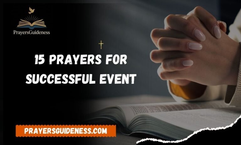 15 Prayers for Successful Event