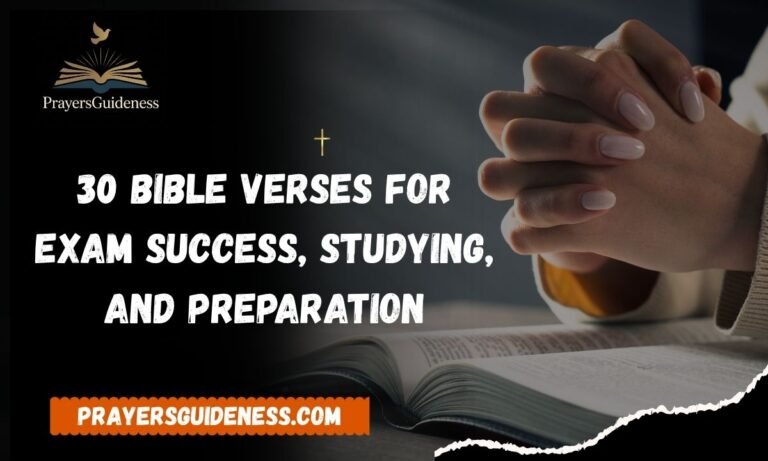 30 Bible Verses for Exam Success, Studying, and Preparation