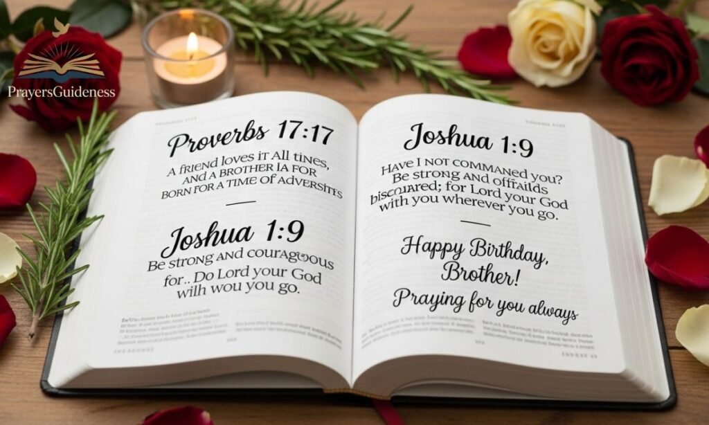 Bible Verses for a Brother's Birthday Prayer