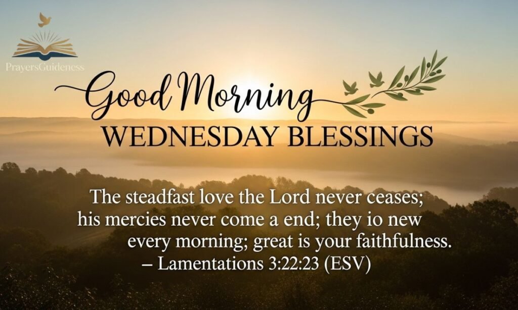 Good Morning Wednesday Blessings Bible Verse