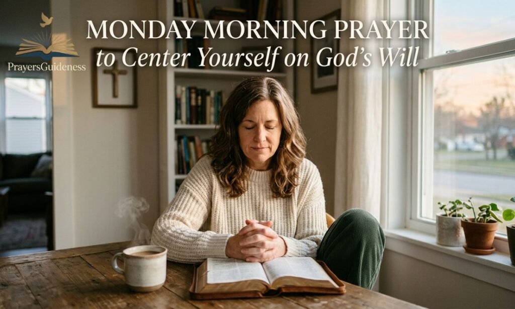 Monday Morning Prayer to Center Yourself on God's Will