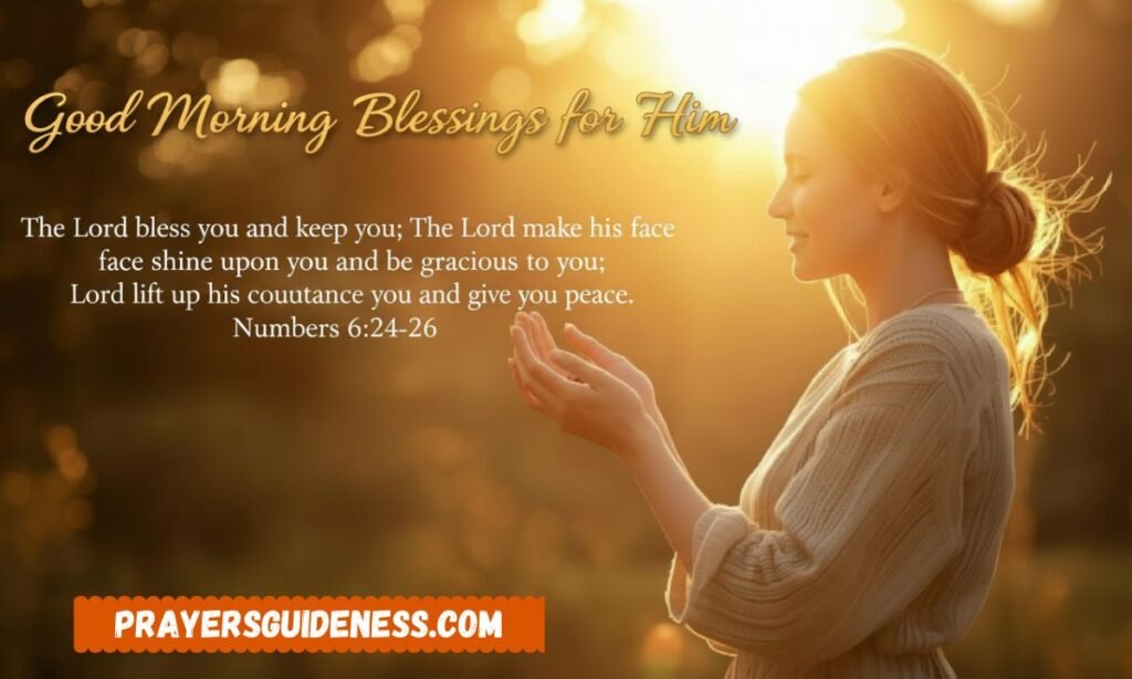 Positive Bible Verse Good Morning Blessings GIF for Him