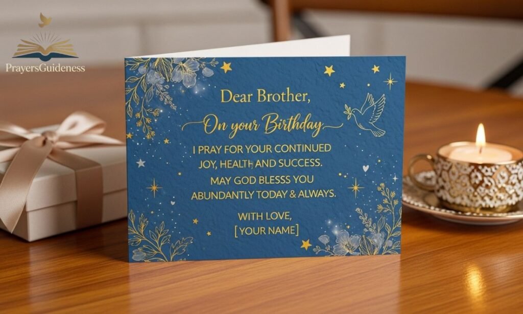 Short Birthday Prayers for My Brother