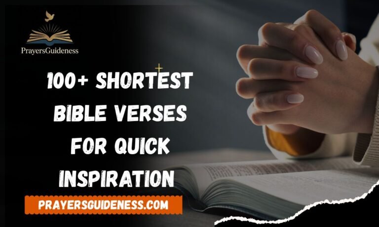 100+ Shortest Bible Verses for Quick Inspiration 