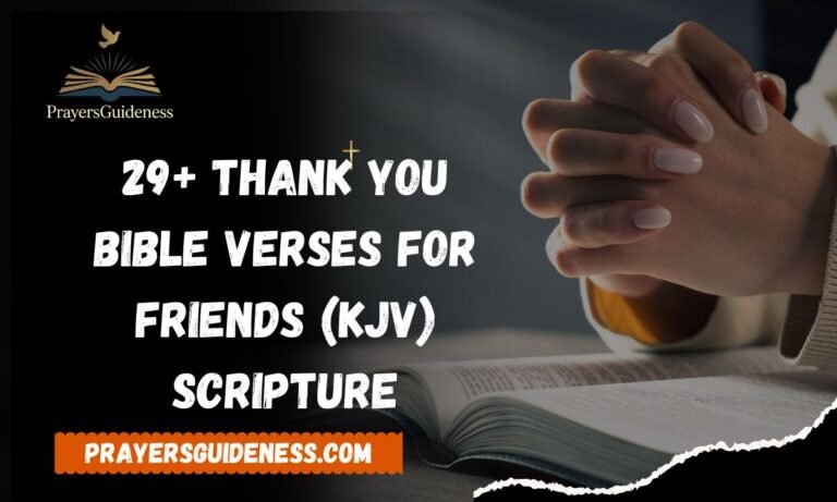 29+ Thank You Bible Verses For Friends (KJV) Scripture