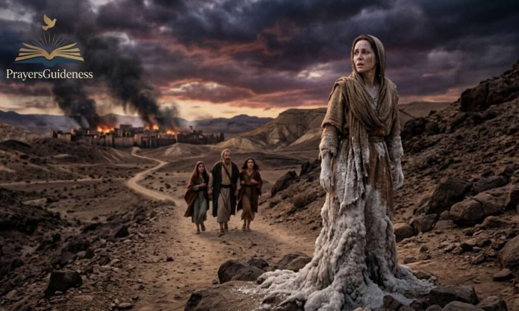 Lot’s Wife Turning Into a Pillar of Salt