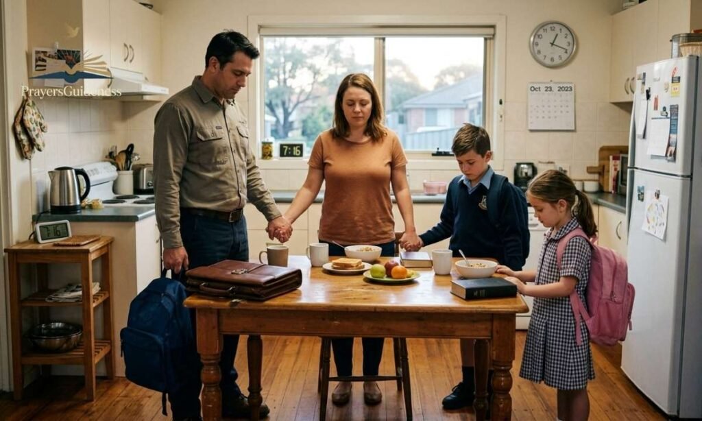 Morning Prayer for Family Before Work and School