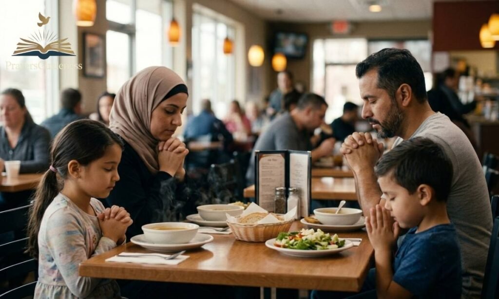 Prayer Before Eating in Public or at a Restaurant