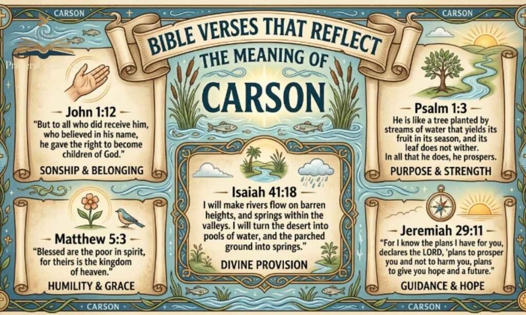 Bible Verses That Reflect the Meaning of Carson