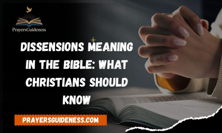 Dissensions Meaning in the Bible