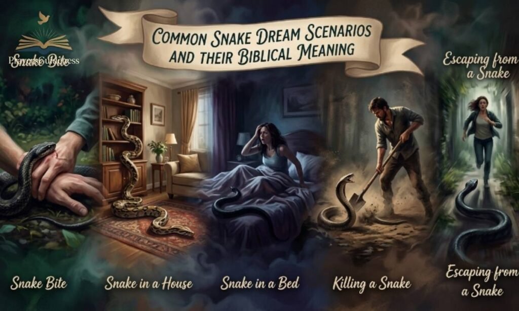 Common Snake Dream Scenarios and Their Biblical Meaning