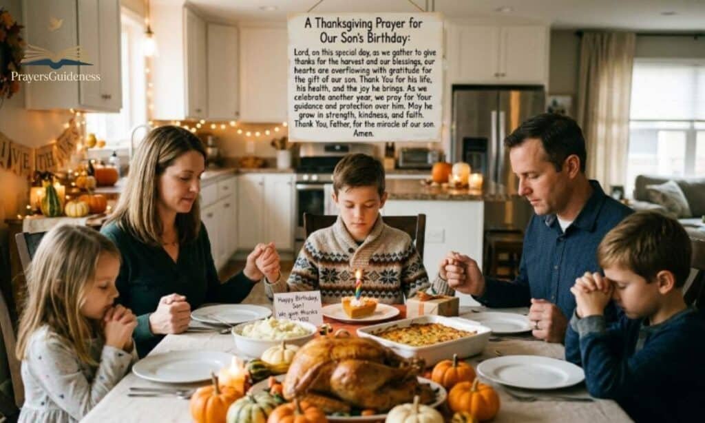 Thanksgiving Prayer for Your Son's Birthday